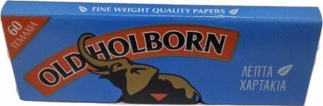 Old Holborn Μπλε Χαρτάκια Στριφτού Τσιγάρου 60 φύλλα 1τμχ