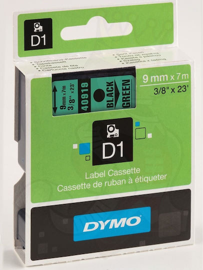 Dymo 40919 Label Maker Tape 7m x 9mm Green