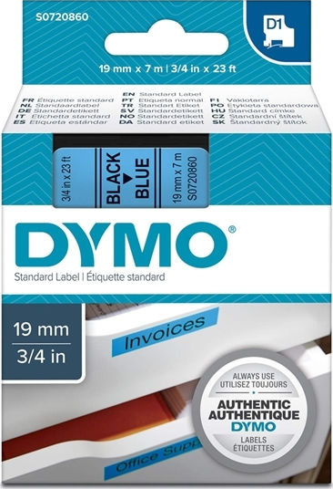 Dymo 45806 Ταινία Ετικετογράφου 7m x 19mm σε Μπλε Χρώμα Συμβατή με Dymo D1