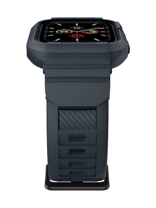 Spigen Rugged Armor Pro Silicone Case Charcoal Gray for Apple Watch 44mm