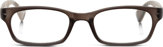 Looplabb Vertigo LL05Α Damen Lesebrille +3.00 in Braun Farbe