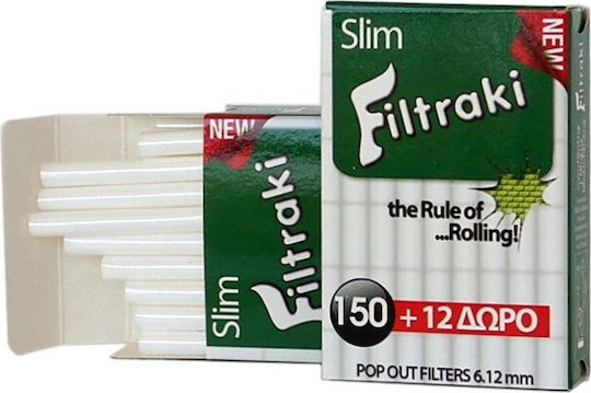 Filtraki Filtertips Einfach 6.1mm 162x18Stk