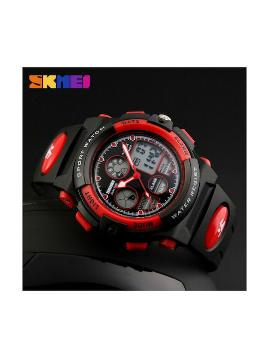 Skmei AD Kids Analog Watch with Rubber/Plastic Strap Red