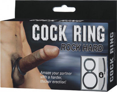 Baile Rock Hard Cock Balls Ring Пръстен Петел Черен BI-026014