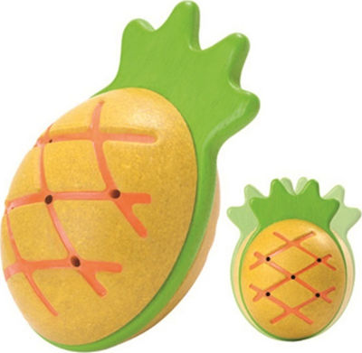 Plan Toys Wooden Maraca Ανανάς for 1+ Years