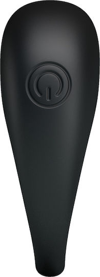 Pretty Love Trap Silicone Vibrating Cockring Вибриращ Пръстен Петел Силикон Черен BI-210140
