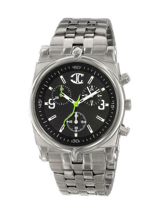 Just Cavalli Watch Chronograph with Silver Metal Bracelet