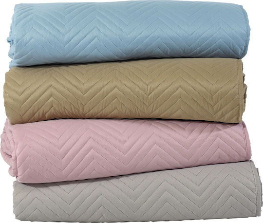 Das Home 9482 Κουβερλί Υπέρδιπλο Microfiber Μπεζ 220x240cm