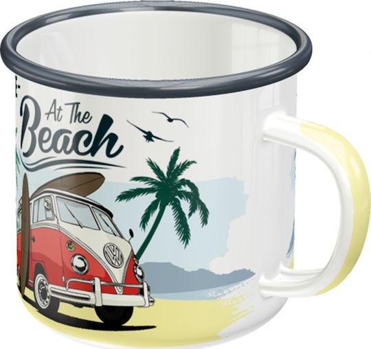 Nostalgic Art VW Bulli - Beach Volkswagen Mug Enamel Multicolored