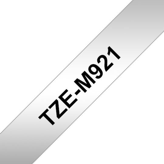 Brother Bandă Pentru Etichetări 8m x 9mm În Culoare Argintie Serie Compatibilă Cu Brother TZe/TZ