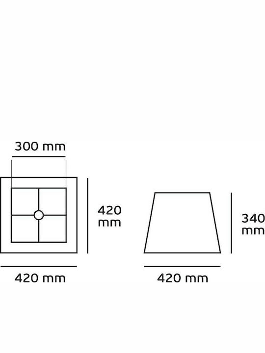 VK Lighting Абажур 42x34см