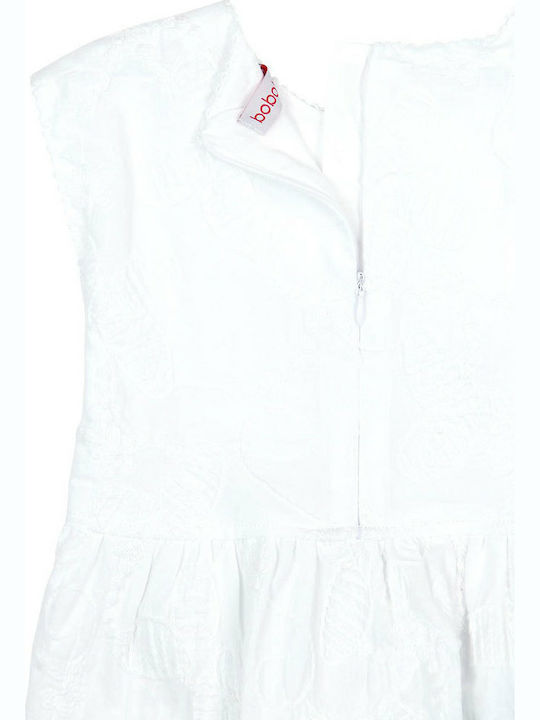 Boboli Kids Dress Sleeveless White