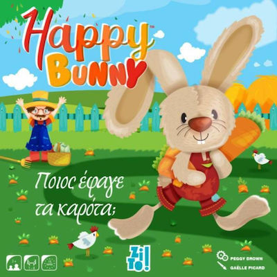 Zito! Joc de Masă Happy Bunny Ποιος Έφαγε Καρότα pentru 1-4 Jucători 3+ Ani