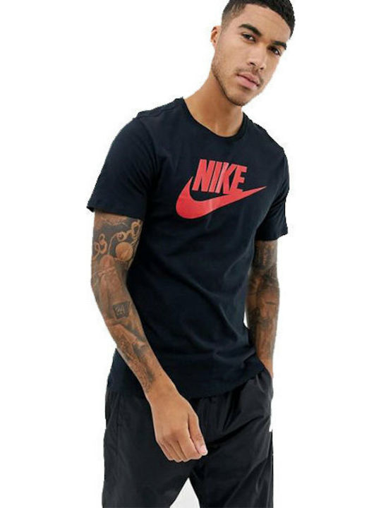 Nike Futura Icon Herren Sport T-Shirt Kurzarm Schwarz