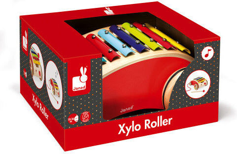 Janod Wooden Xylophone Tatoo Roller for 2+ Years