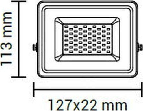 Optonica Waterproof LED Floodlight 10W Cold White 6000K IP65