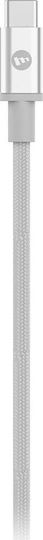 Mophie Braided USB 2.0 Cable USB-C Male USB-C 60W White 1.5m