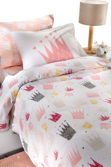 Saint Clair Single Set Crown Pink 160x250cm