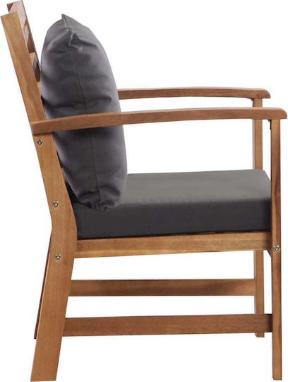Garten- und Outdoor-Möbelsets 4 Stück Akazie mit Kissen