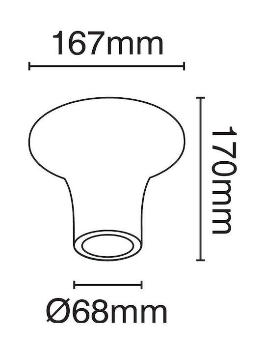 VK Lighting Single Spot with Socket GU10 in White Color
