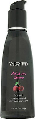 Wicked Aqua Flavored Water Based Lubricant Cherry 120ml