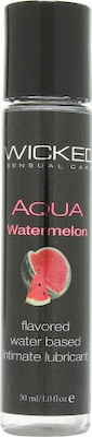 Wicked Aqua Flavored Lubricant Watermelon 30ml