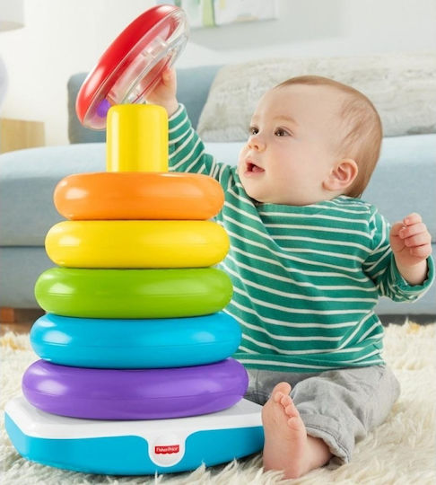 Fisher Price Играчка за подреждане Giant Rock-a-Stack за 12++ месеца