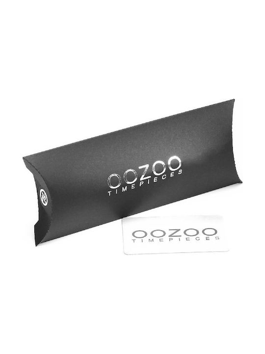 Oozoo Timepieces Watch Battery with Black Leather Strap