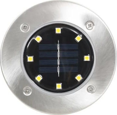 vidaXL Set of 8 Stake Solar Lights Warm White with Photocell IP44 12cmx13cmcm
