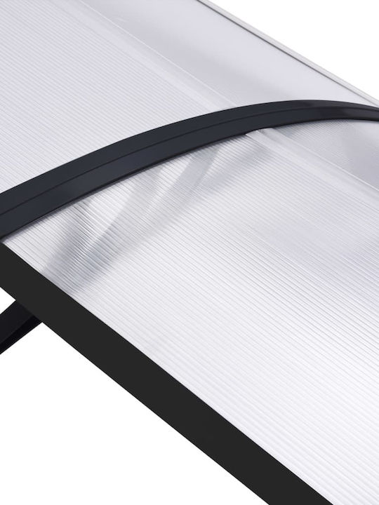 vidaXL Polycarbonate Door / Window Canopy Roof W200xD80cm