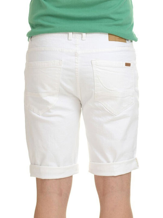 Herrenshorts Jeans Weiß