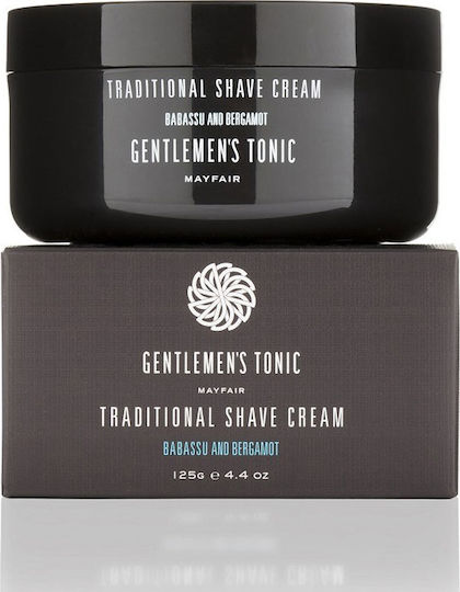 Gentlemen's Tonic Mayfair Babassu & Bergamotte Traditionelle Rasierschaum Creme 125gr