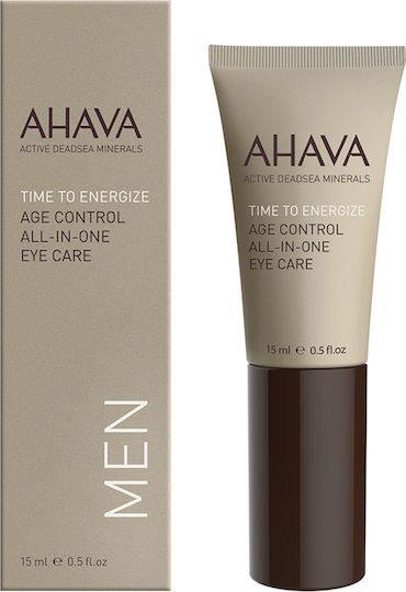 Ahava Time To Energize Cremă de Ochi pentru Bărbați pentru Hidratare Anti-îmbătrânire și Tonifiere 15ml