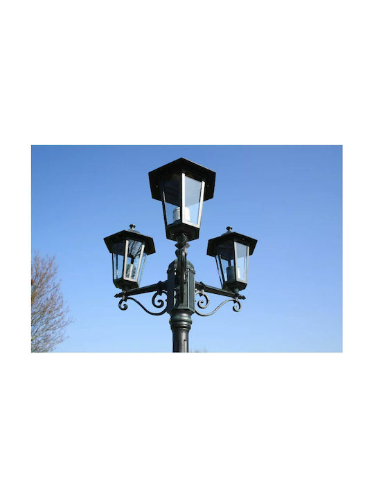 vidaXL Preston Outdoor Floor Lamp Post 60W IP44 for E27 Light Bulb Green