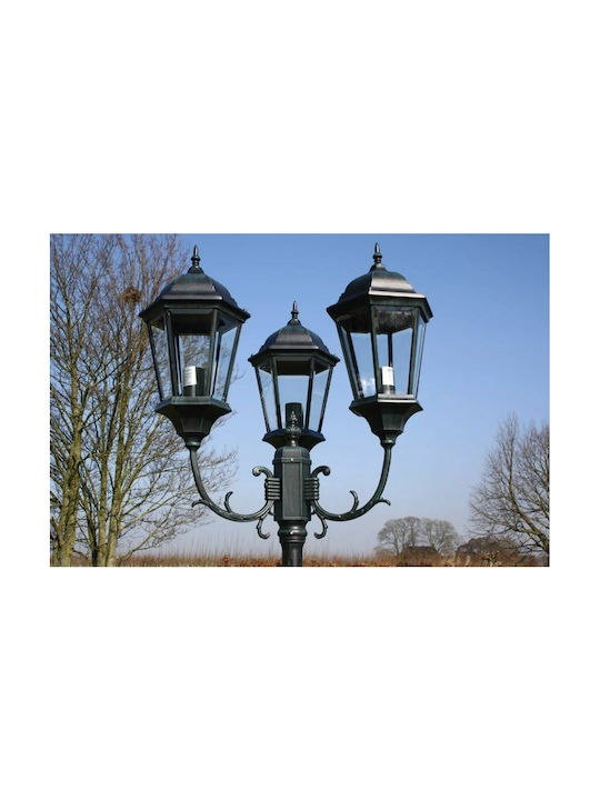 vidaXL Brighton Outdoor Floor Lamp Post IP44 for E27 Socket Black
