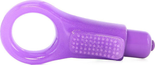 Ns Novelties Firefly Vibrating Couples Ring Δονούμενο Δαχτυλίδι Πέους Σιλικόνης Μωβ