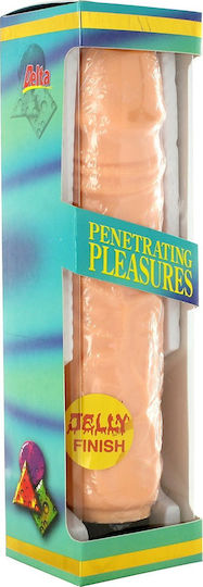 Seven Creations Full Vinyl Large P-Shape Realistic Vibrator 23cm Flesh