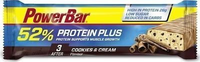 PowerBar Protein Plus Μπάρα με 52% Πρωτεΐνη & Γεύση Cookies & Cream 50gr