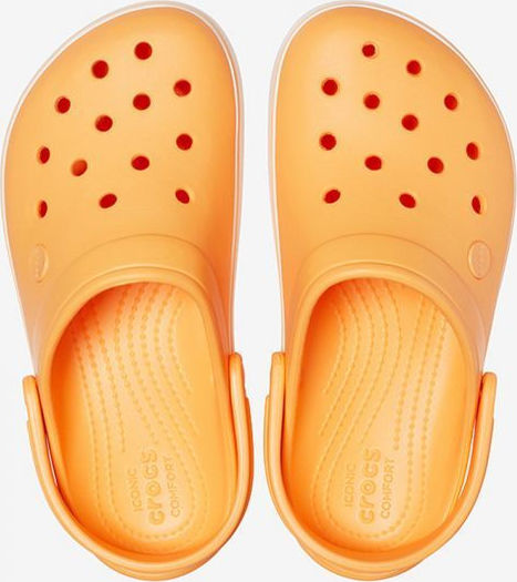 platform yellow crocs