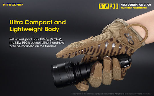 NiteCore LED IP68 с Максимална Яркост 1000лм P30 Черен
