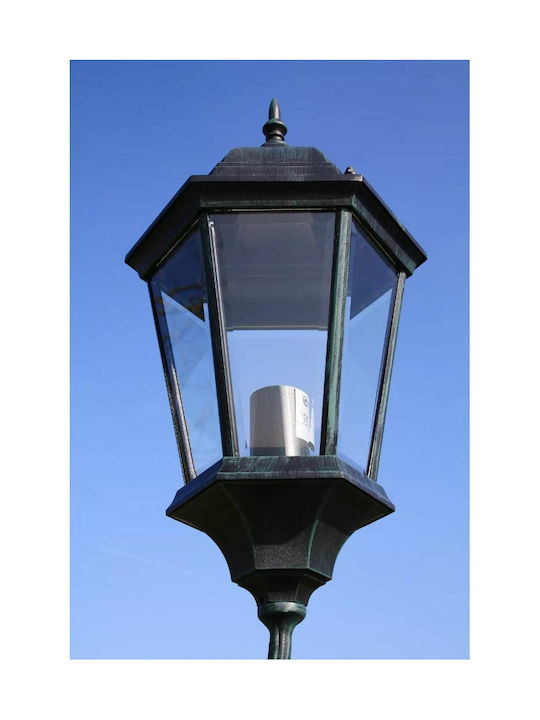 vidaXL Outdoor Floor Lamp Post for Exterior Space 100W IP44 for E27 Socket Black