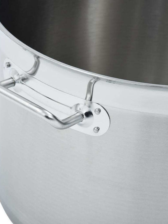 vidaXL Deep Stainless Steel Pot 32lt / 40cm