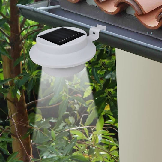 vidaXL Set of 12 Wall Solar Lights 0.6W Cold White with Photocell 12cmx6.35cmcm