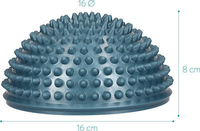 Navaris Hedgehog Balance Ball Blau Höhe 8cm mit Durchmesser 16cm