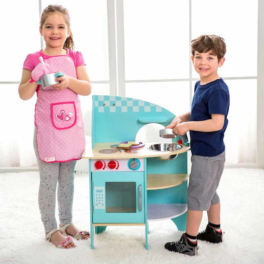 Classic World Children's Kitchen Deluxe Wood Kitchen made of Wood