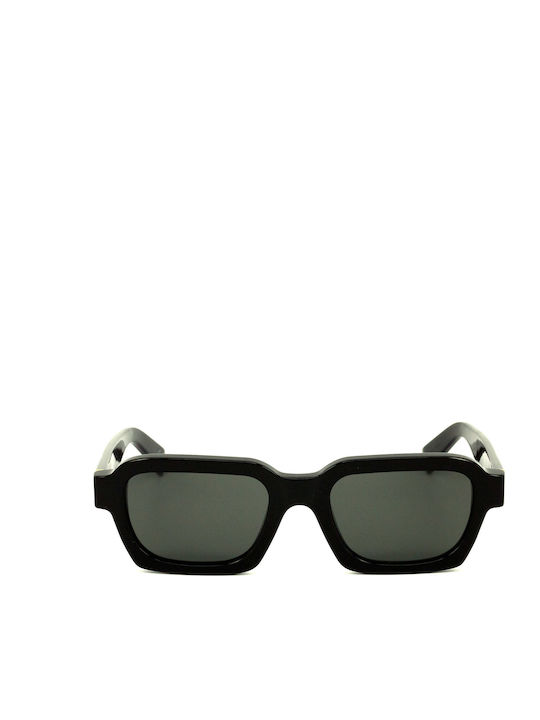 Retrosuperfuture Caro Unisex Sunglasses with Black Plastic Frame and Black Lens CARO-NJS
