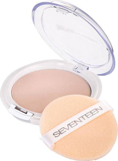 Seventeen Natural Silky Transparent Compact Powder Powder 4 Beige SPF15 10gr