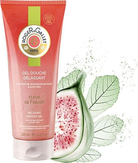 Roger & Gallet Fleur De Figuier Relaxing Bubble Bath Gel with Shea Butter & Citrus Scent 200ml