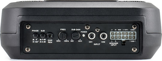 Ampire ACTIVE9-SQ Αυτοενισχυόμενο Subwoofer Αυτοκινήτου 7" 230W RMS με Κούτα