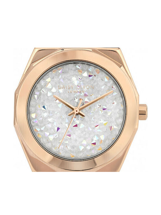 Daisy Dixon Alessandra Damen Uhr mit Weiß Lederarmband